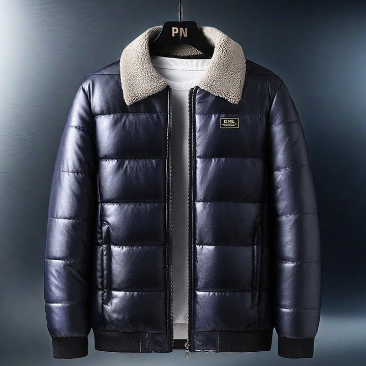 Veste Hybride en Cuir Thermique Avalon