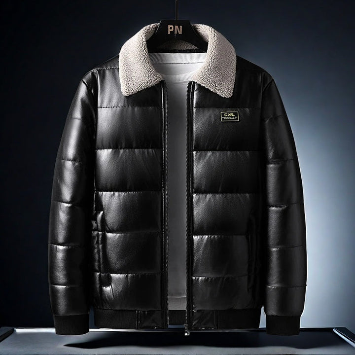 Veste Hybride en Cuir Thermique Avalon