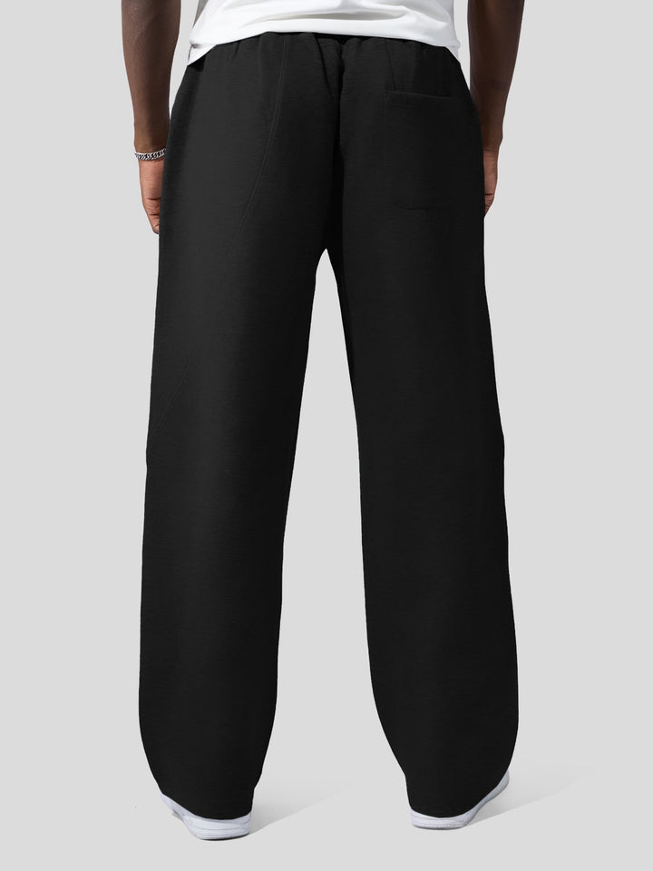 Pantalons amples à cordon de serrage CozySpacer - Design courbé automnal