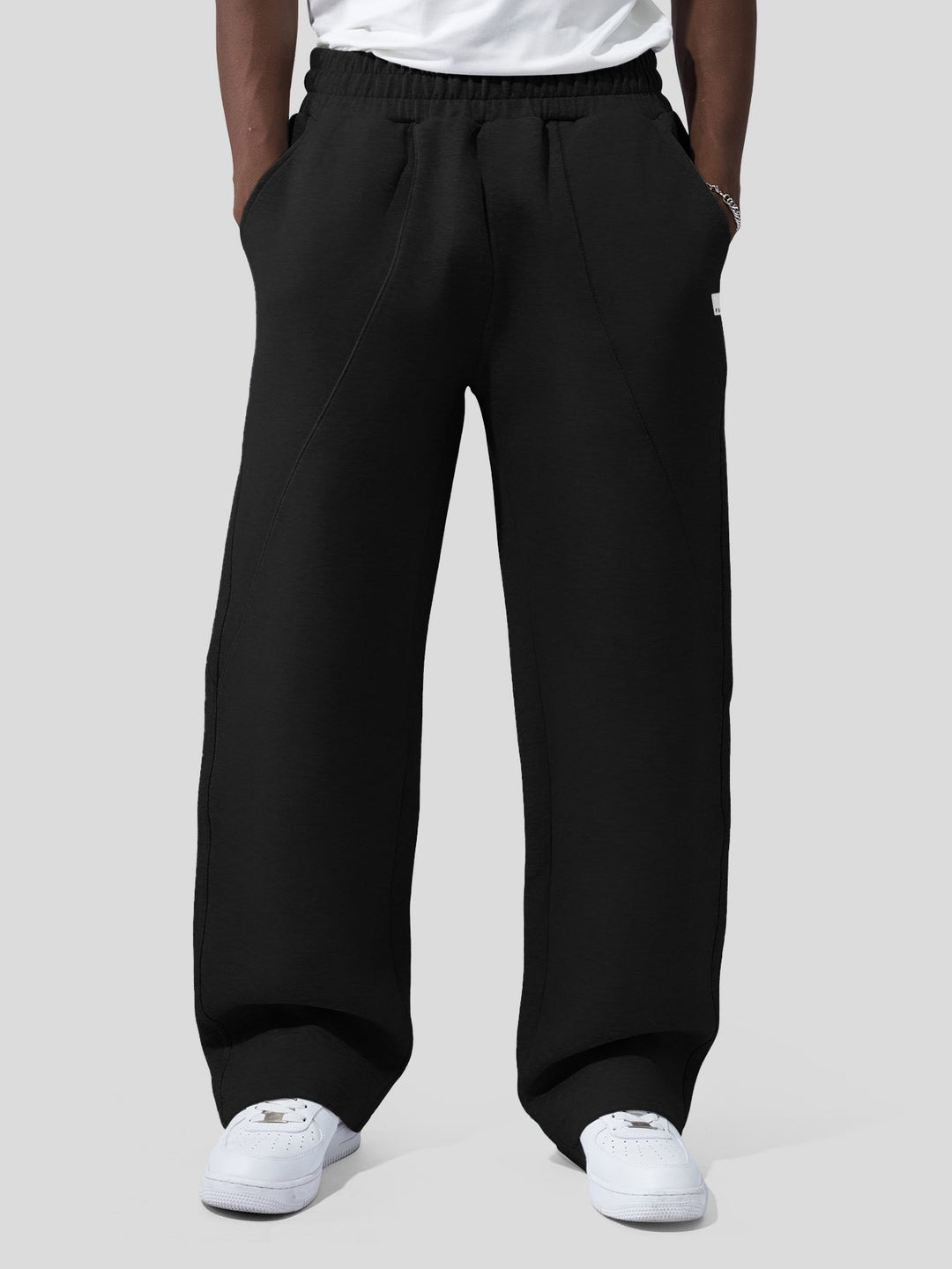 Pantalons amples à cordon de serrage CozySpacer - Design courbé automnal