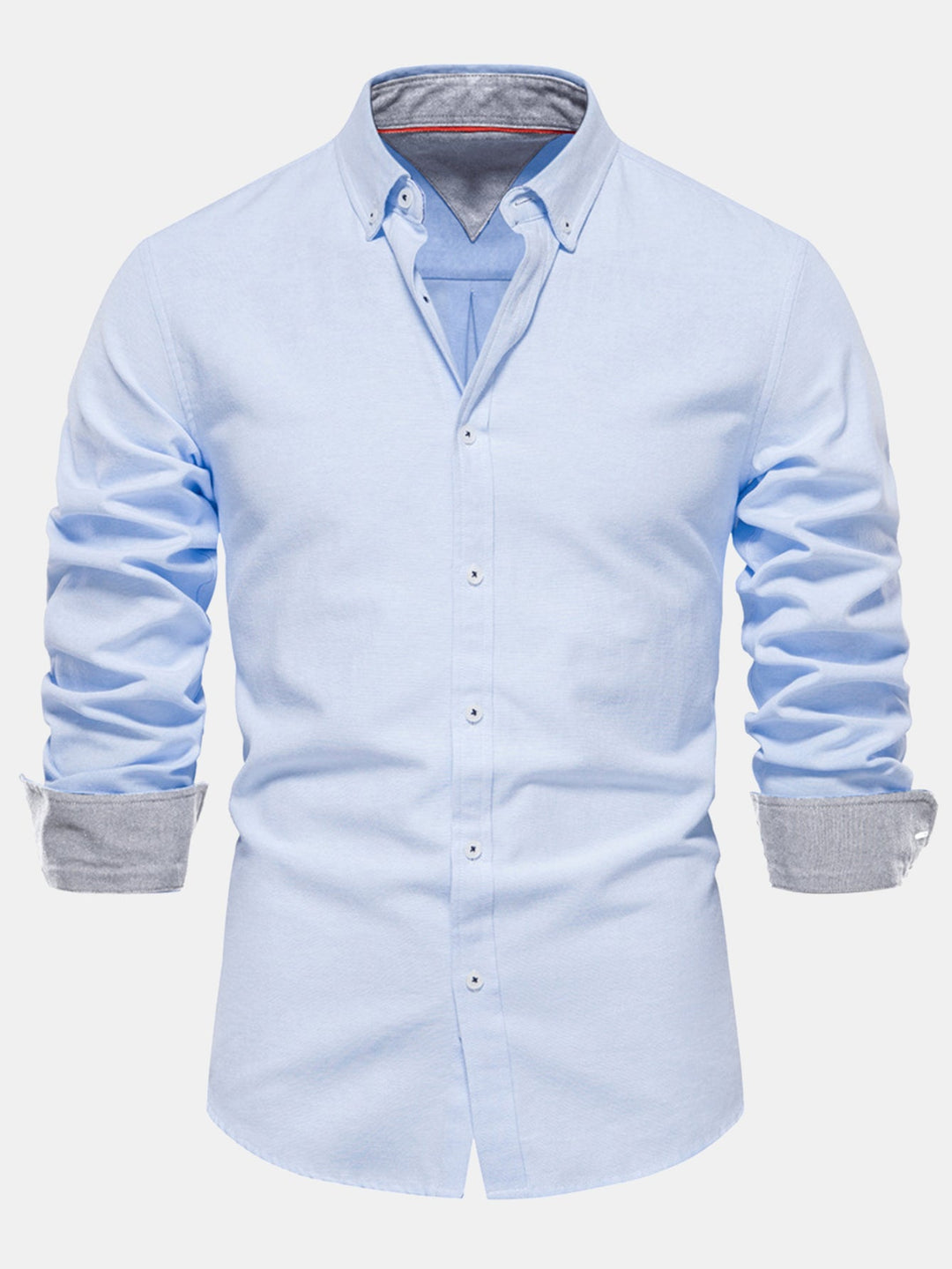 Ensemble Chemise Oxford Manche Longue et Pantalon Slim Tapered
