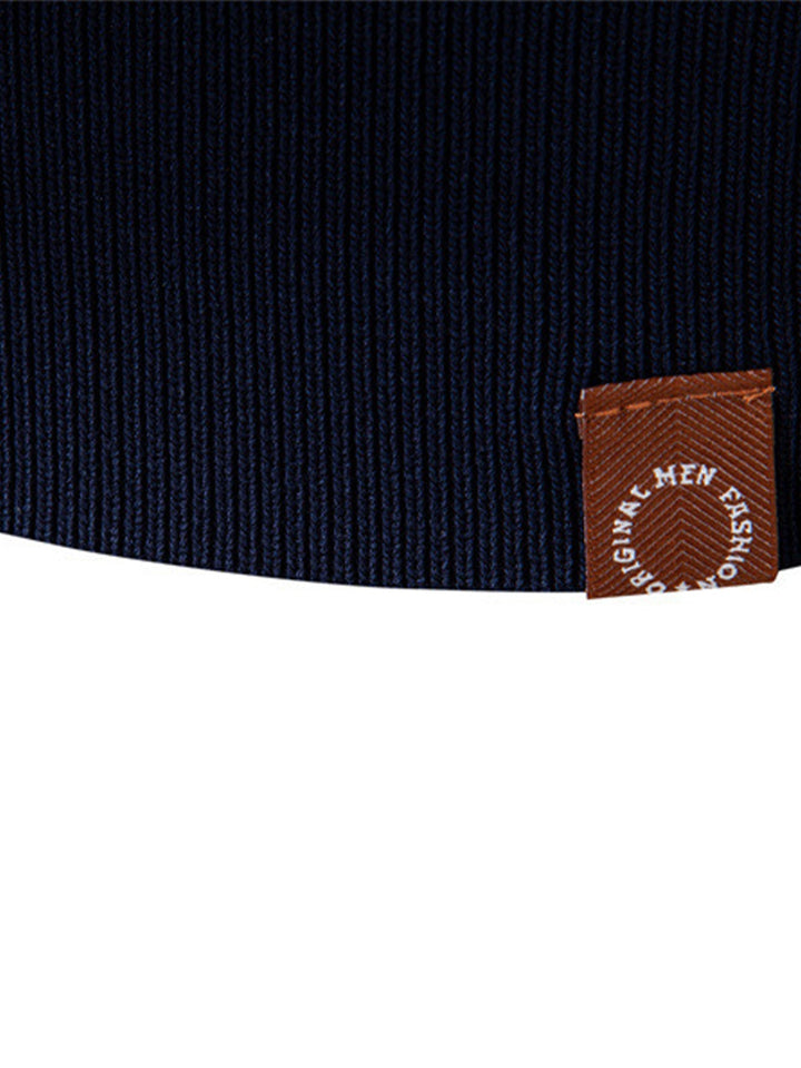 Ensemble Polo Jacquard à Manches Longues et Pantalon Slim Effet Fuselé