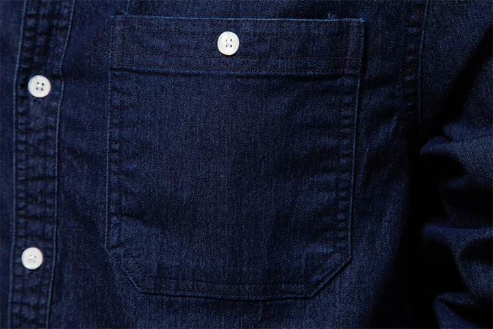 "Chemise en Denim pour Hommes TailorFlex" can be rewritten as "Chemise en Denim Homme TailorFlex".