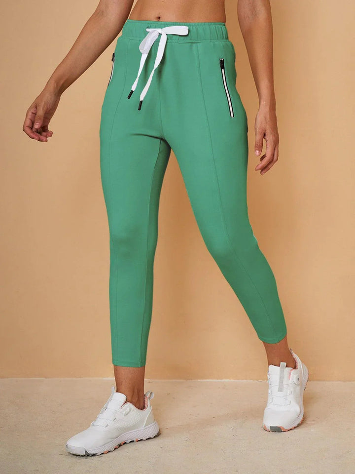 Plus que des pantalons de jogging capri avec cordon