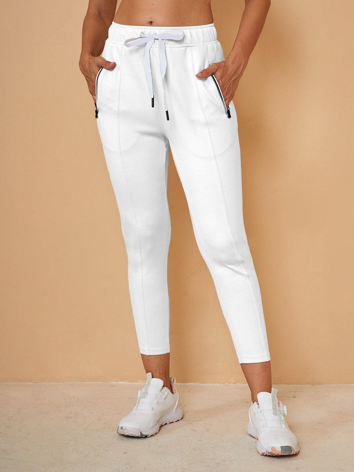 Plus que des pantalons de jogging capri avec cordon
