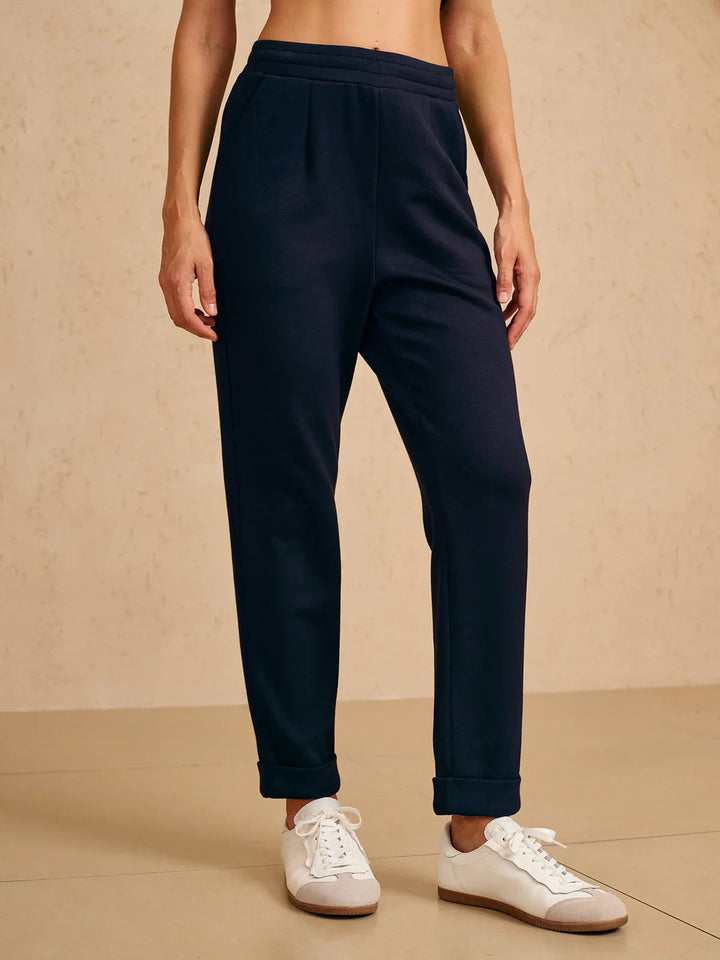 Pantalons Élastiques Ultra-Doux avec Cordon Caché aux Poignets