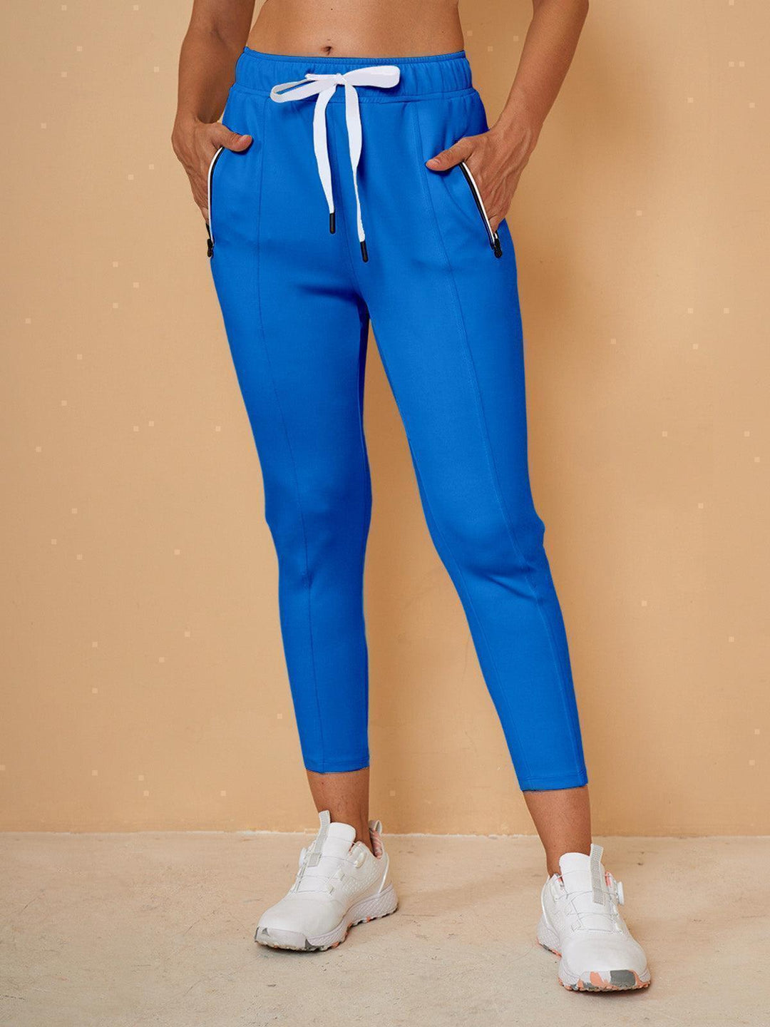 Plus Que des Pantalons Capri de Sudation avec Cordon