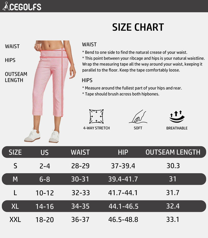 Pantalons Capri Performance Élastique EAGLE de 22 pouces