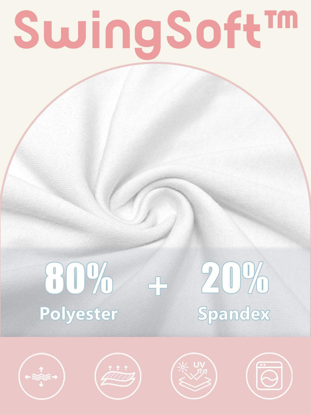 Jupe-Short Haute Taille de 16 Pouces avec Protection UPF50+