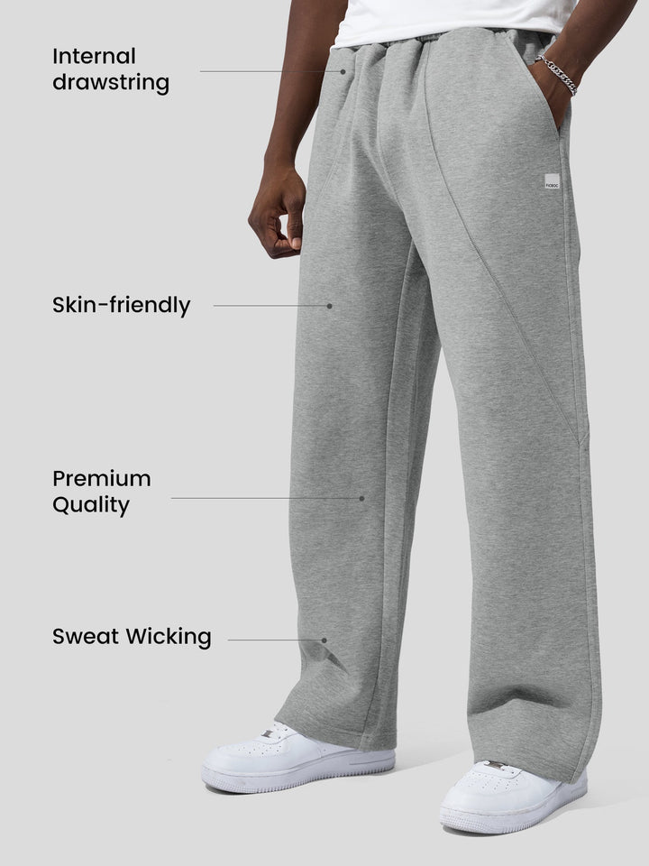 Pantalons amples à cordon de serrage CozySpacer - Design courbé automnal