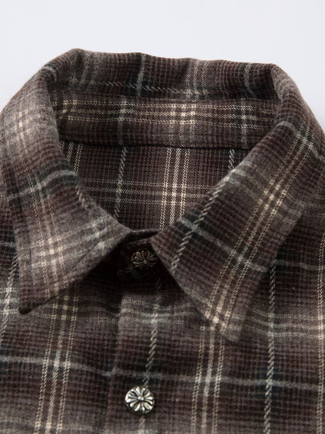 Chemise Oversize 2-en-1 à Carreaux et Look Usé