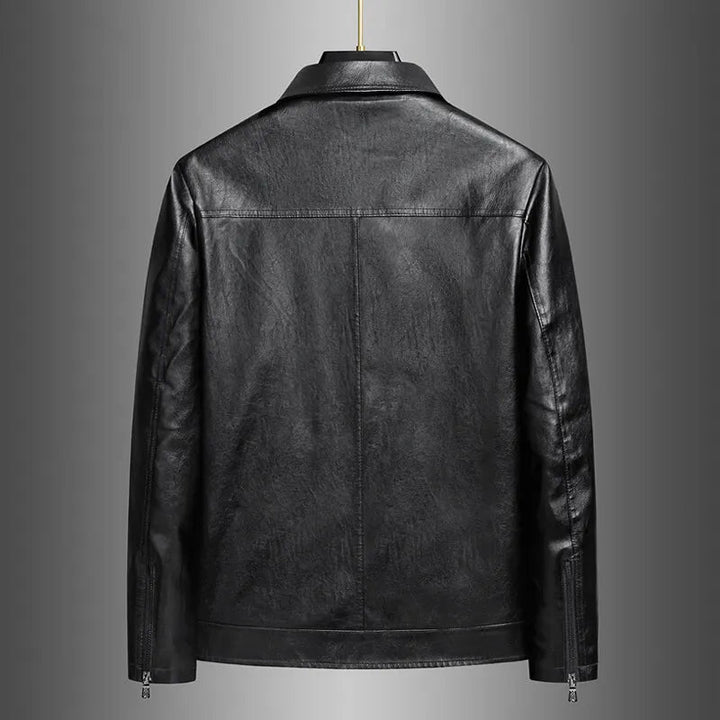 Veste en Cuir Brillant Marzio