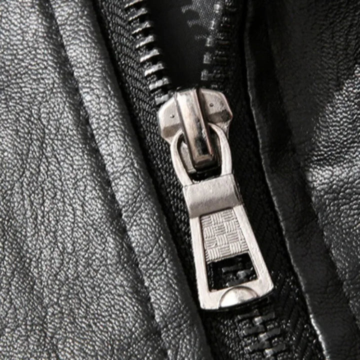 Veste en Cuir Brillant Marzio