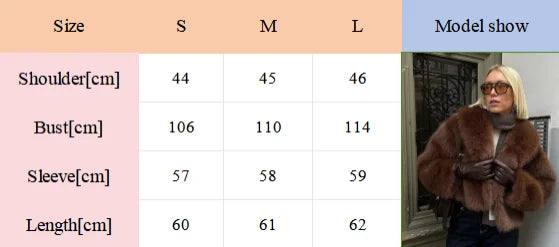 Veste Courte Chic en Fausse Fourrure Marron pour Femme