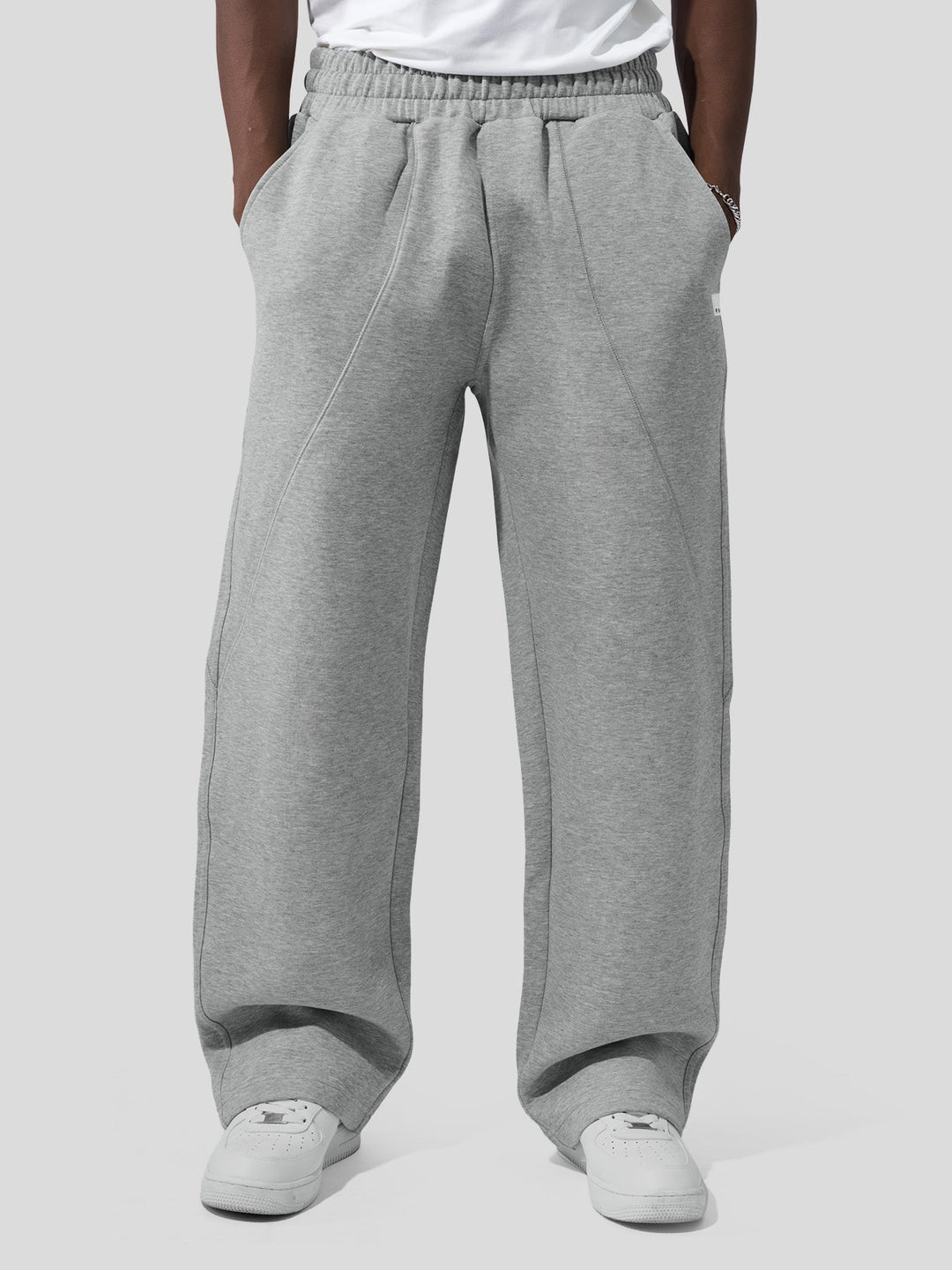 Pantalons amples à cordon de serrage CozySpacer - Design courbé automnal