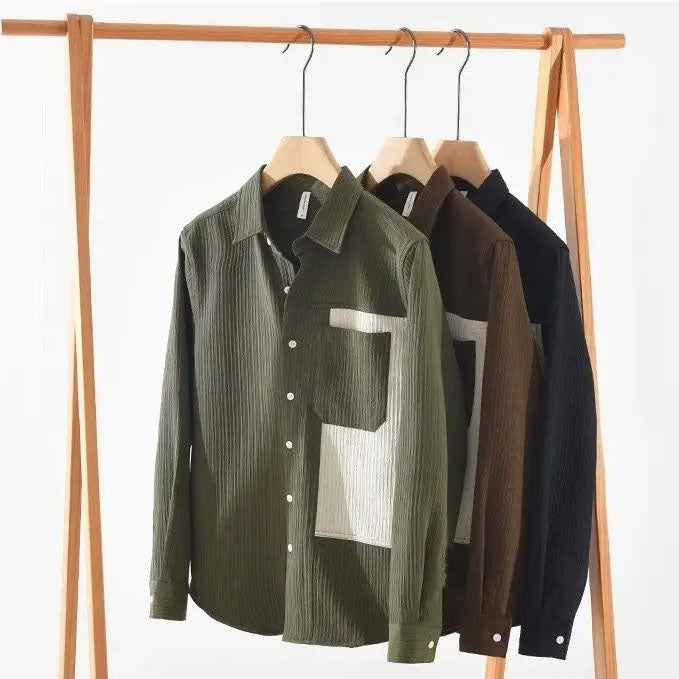 Chemise en Velours Côtelé Corvier" can be rewritten as "Chemise Corvier en Velours Côtelé.