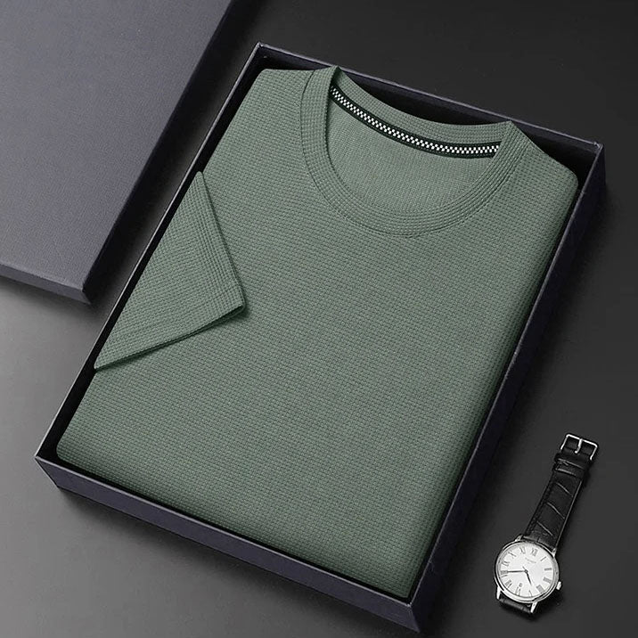 T-shirt en jersey gaufré pour hommes
