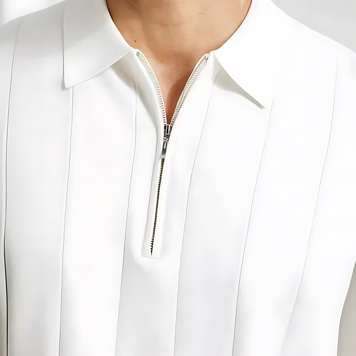 Polo classique à zip