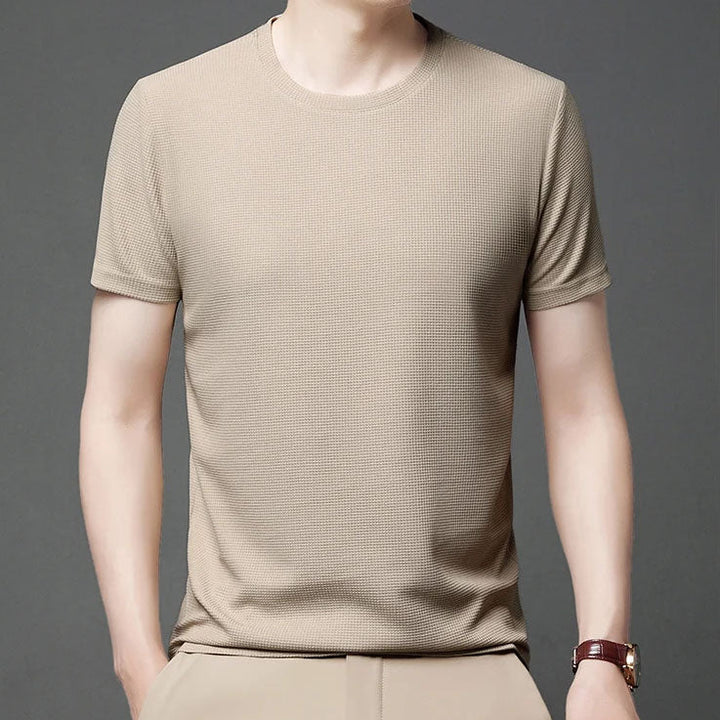 T-shirt en jersey gaufré pour hommes