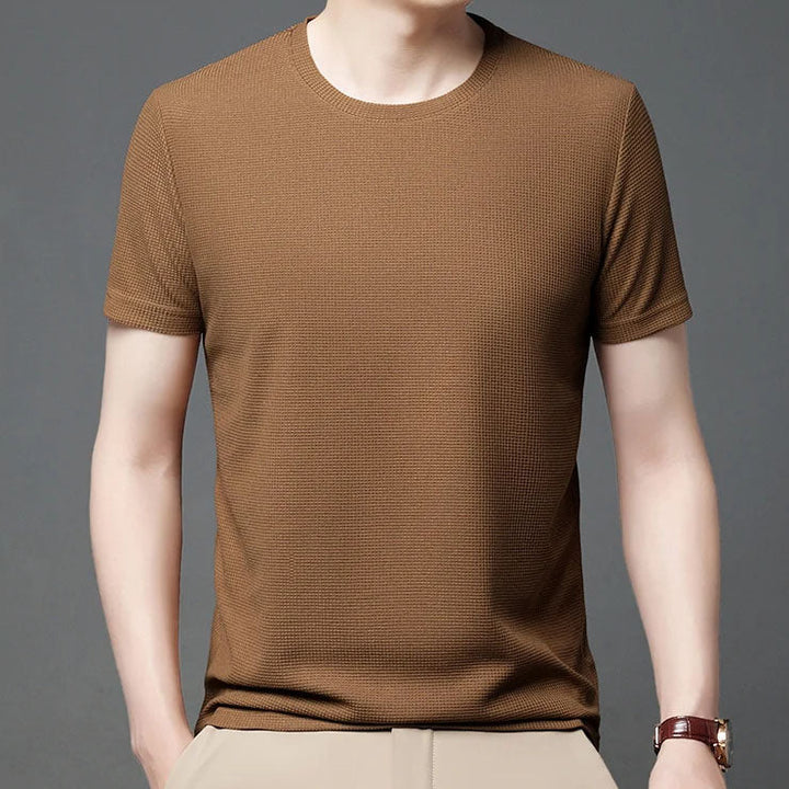 T-shirt en jersey gaufré pour hommes