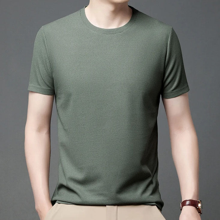 T-shirt en jersey gaufré pour hommes