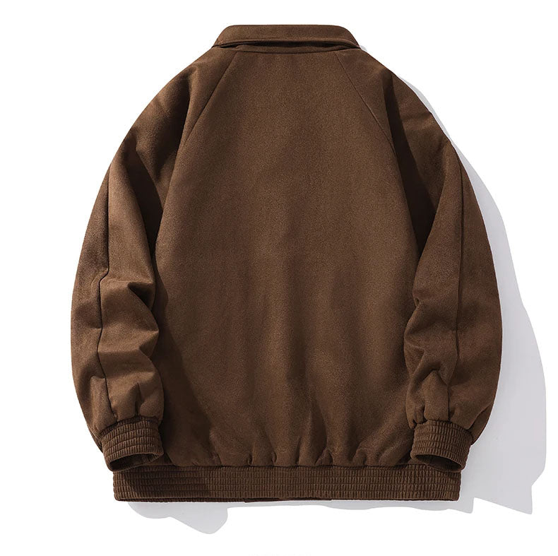 Veste en Similicuir Suédé pour Hommes