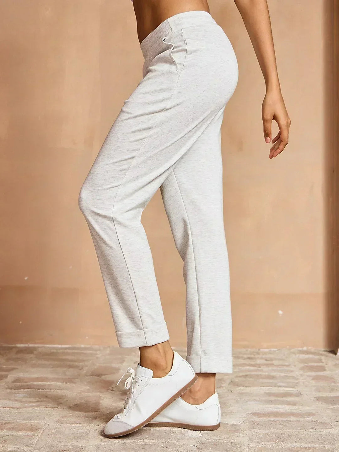 Pantalons Élastiques Ultra-Doux avec Cordon Caché aux Poignets