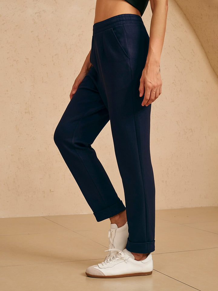 Pantalons Élastiques Ultra-Doux avec Cordon Caché aux Poignets