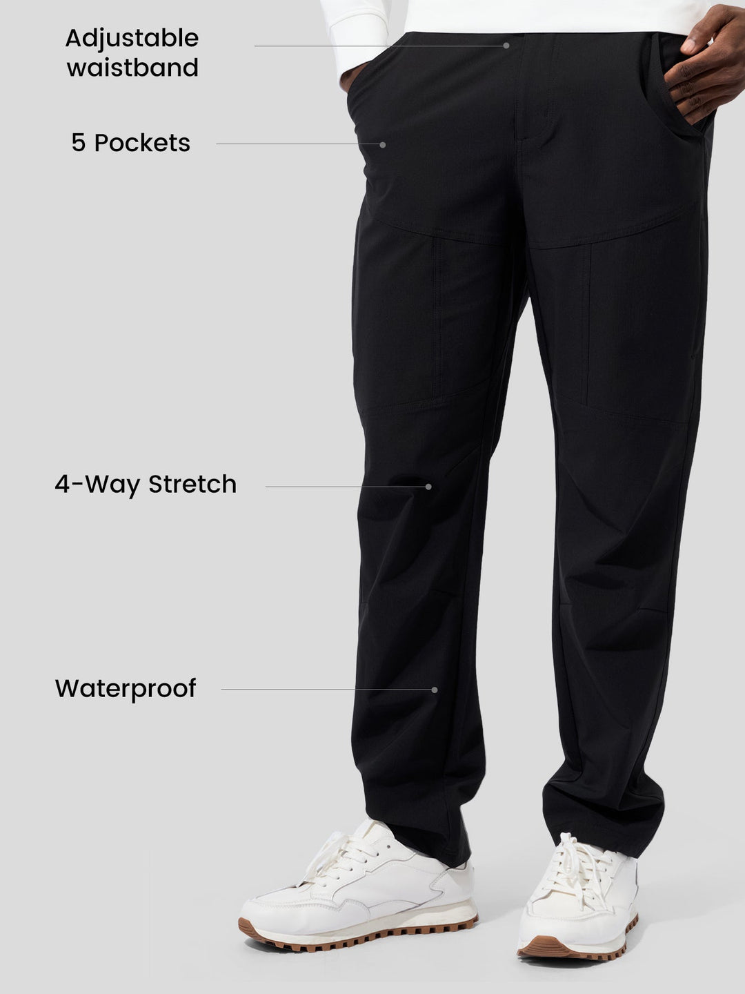 Pantalons de randonnée imperméables Urban Trail avec 5 poches